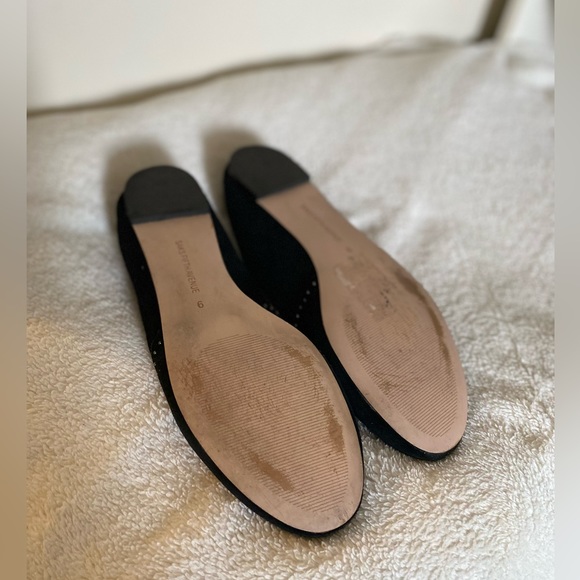 Saks Fifth Avenue Suede and Leather Ballet Slipper Flats - Picture 3 of 3